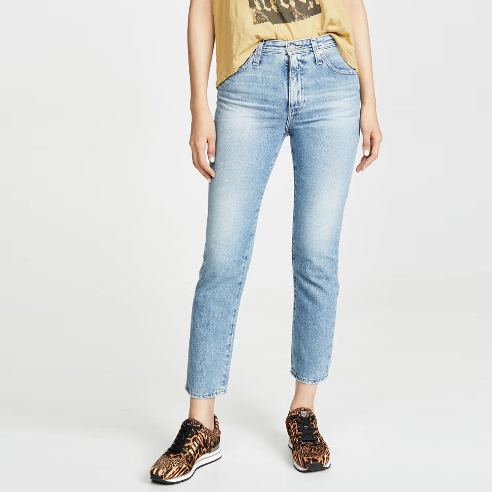 AG ADRIANO GOLDSCHMIED Isabelle High-Rise Straight Cropped, 26